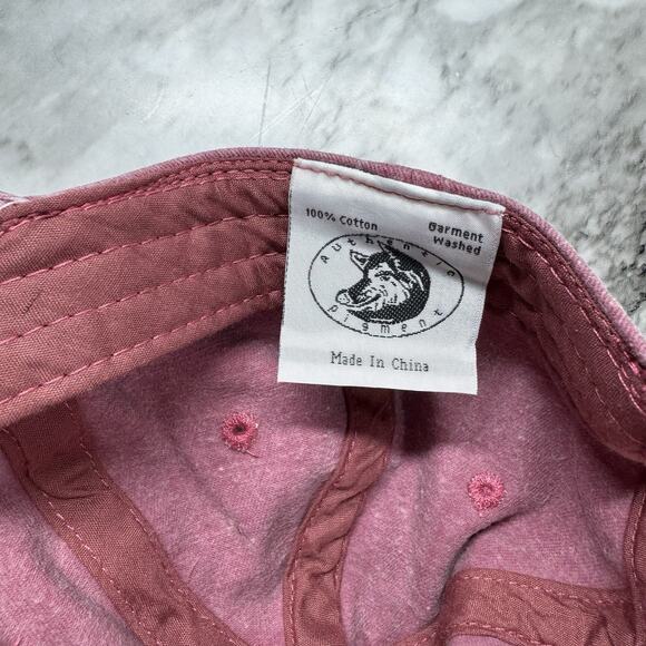 Pink Embroidered Floral Hat Cap Authentic Pigment Adjustable Strap Cotton - Picture 2 of 5